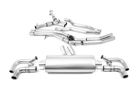 Milltek Particulate Filter-back Exhaust - Non-Resonated (Louder) - RSQ8 - 4.0 V8 Bi-Turbo (OPF / GPF Equipped Models) Brand New