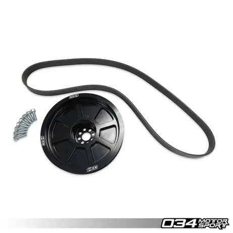 Must Have 034Motorsport 3.0 TFSI Supercharger 179mm Crank Pulley Upgrade, B8/B8.5 Audi S4/S5/Q5/SQ5 & C7 Audi A6/A7
