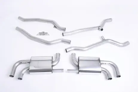 Save Now Milltek Cat-back Exhaust - Non-resonated (louder). OEM-look (uses OE Tips) - Cayenne - 958 Turbo 4.8 V8 - 2010-2020 - SSXPO108