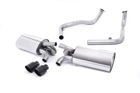 Milltek Cat-back Exhaust - Cerakote Black Tips. Exc. Rear Catalysts - Boxster - S 3.2 987 Gen1 - 2004-2009 - SSXPO121 Fast Shipping