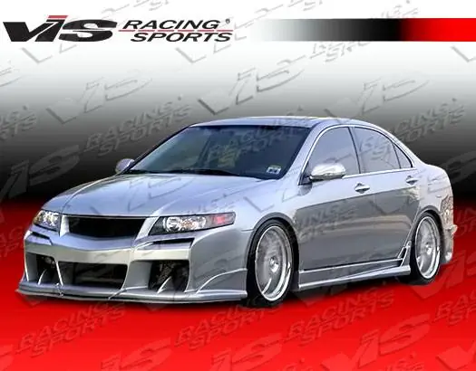 Direct From Manufacturer Acura TSX VIS Racing Laser Side Skirts - 04ACTSX4DLS-004