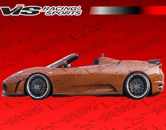 Fresh Stock Ferrari F430 VIS Racing Euro Tech Side Skirts - 05FR4302DET-004