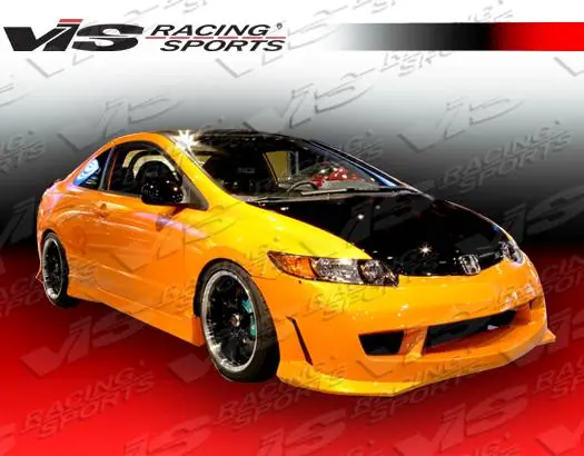 Hot Picks Honda Civic 2DR VIS Racing Techno R-2 Side Skirts - 06HDCVC2DTNR2-004