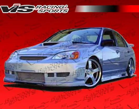Honda Civic 4DR VIS Racing Z1 boxer Side Skirts - 01HDCVC4DZ1-004 Handmade