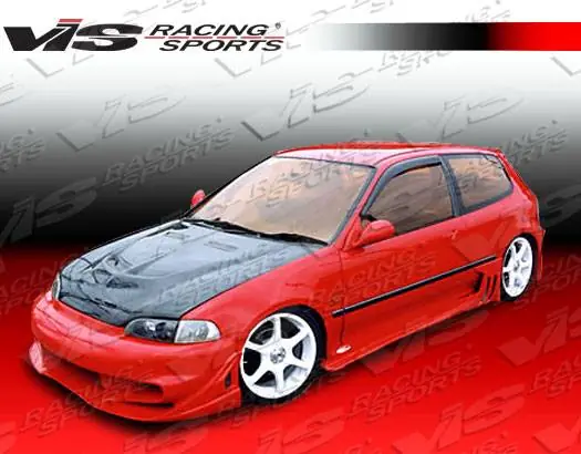 Honda Civic HB VIS Racing Wave Side Skirts - 92HDCVCHBWAV-004 Professional Grade