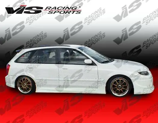 Price Cut Mazda Protege VIS Racing Spike Side Skirts - 01MZ3234DSPK-004