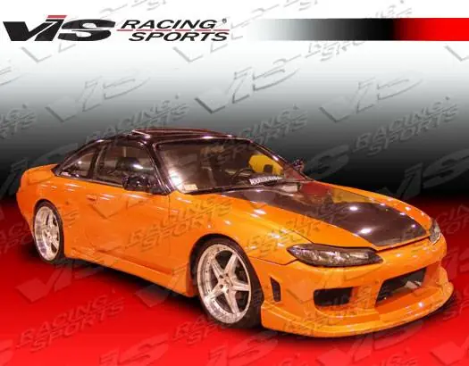 Crafted Nissan 240SX VIS Racing Ballistix Side Skirts - 95NS2402DBX-004