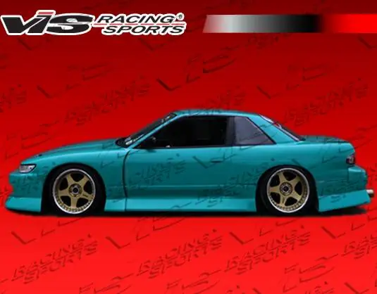 Nissan S13 VIS Racing B Speed Widebody Side Skirts - 89NSS132DBSPWB-004 Brand New