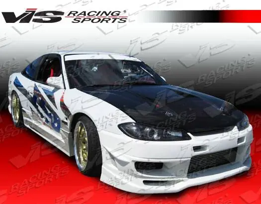 Budget Nissan Silvia VIS Racing Cyber-2 Side Skirts - 99NSS152DCY2-004