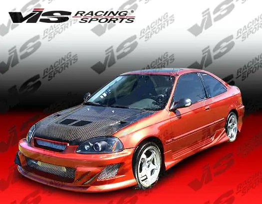 Cheap Honda Civic 2DR & HB VIS Racing Techno R-2 Side Skirts - 96HDCVC2DTNR2-004