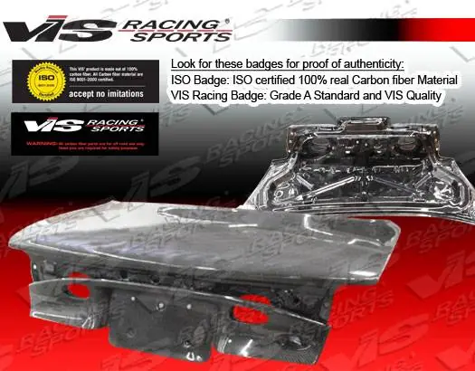 Must Have Ford ZX2 VIS Racing OEM Carbon Fiber Trunk - 98FDZX22DOE-020C