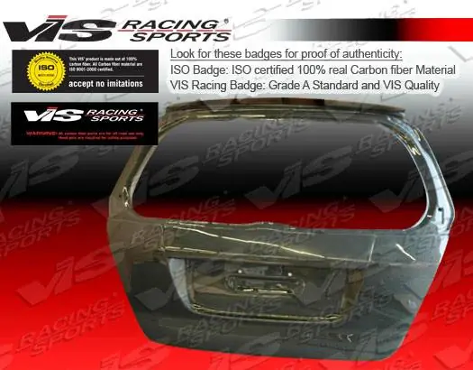 Trusted Brand Honda Fit VIS Racing OEM Carbon Fiber Hatch - 07HDFIT4DOE-020C