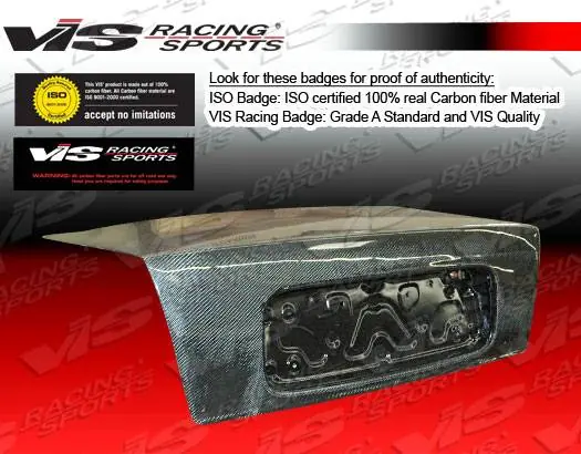 Buy Direct Honda Prelude VIS Racing OEM Carbon Fiber Trunk - 92HDPRE2DOE-020C