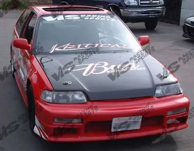 Free Delivery Honda CRX VIS Racing OEM Black Carbon Fiber Hood - 88HDCRXHBOE-010C