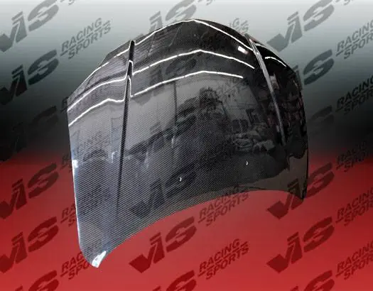Must Have Mazda 3 4DR VIS Racing OEM Black Carbon Fiber Hood - 04MZ34DOE-010C