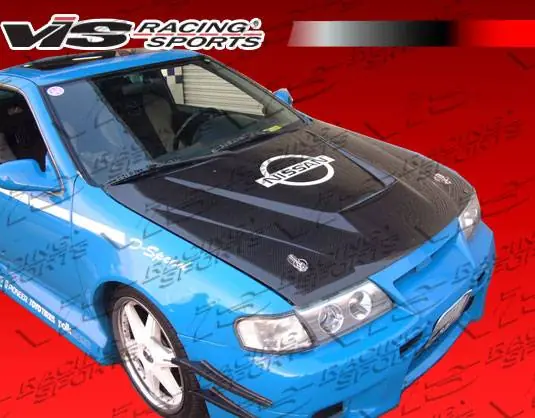 Nissan Sentra VIS Racing Invader Black Carbon Fiber Hood - 95NS2002DVS-010C Professional Grade