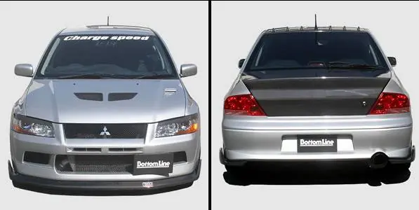 Mitsubishi Lancer Chargespeed Bottom Line Full Lip Kit - 5PC Next Day Delivery