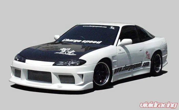 Nissan 240SX Chargespeed Body Kit Conversion to S-15 Wide Body FK with Vented Hood - CS7073FK2 Best Price