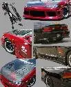 Money Back Guarantee Nissan 240SX Chargespeed S-14 Conversion to S-15 Wide Body FK with OEM Hood - CS7074FK1