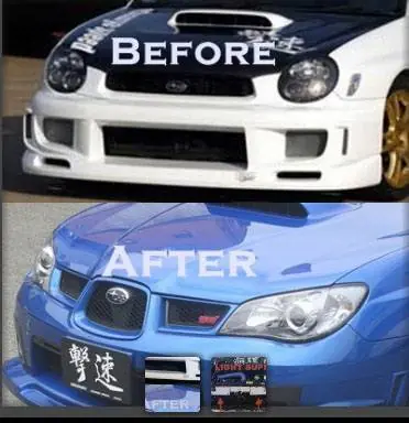 Subaru Impreza Chargespeed Round Eye Face Lift Kit to 2006-2007 GD-B Hawk Light Style - CS975FEL Free Shipping