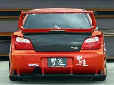 Direct From Factory Subaru Impreza Chargespeed Round Eye Wide Body Super GT Rear Bumper with Diffuser - CS978RBW