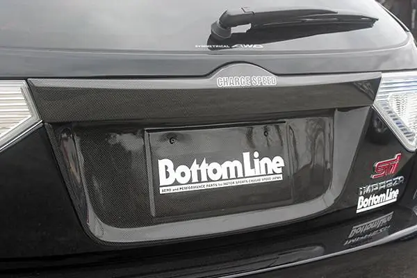 Subaru WRX Chargespeed License Plate Cowl for OEM Hatch - CS979LPWC Certified