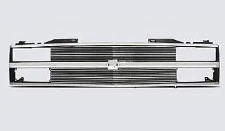 Chevrolet Silverado Street Scene Chrome Grille Shell with 4mm Billet Grille - 950-75537 Handmade