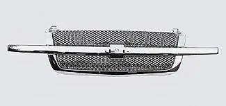 Luxury Chevrolet Silverado Street Scene Chrome Grille Shell with Chrome Speed Grille - 950-78556