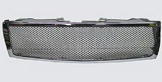 Chevrolet Silverado Street Scene Custom Chrome Grille Shell with Black Chrome Grille - 950-76557 Limited Edition