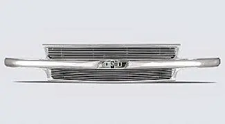 Flash Sale Chevrolet Suburban Street Scene Chrome Grille Shell with 4mm Polished Billet Insert - 950-75561