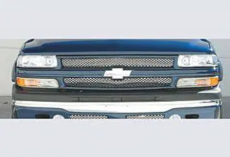 Exclusive Chevrolet Suburban Street Scene Paintable Grille Shell with Bow Tie Mount & Satin Grille Insert - 950-77560