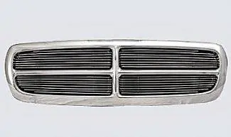 Dodge Dakota Street Scene Chrome Grille Shell with 4mm Polished Billet Grille - 950-75534 Hot Picks