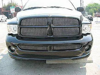 Special Offer Dodge Ram Street Scene Black Chrome Grille for 950-70505 Bumper Cover - 950-76509