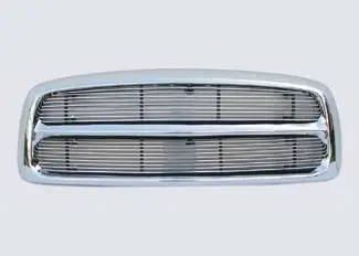 Deal Dodge Ram Street Scene Chrome Grille Shell with 2 Piece 4mm Billet Grille - 950-75532