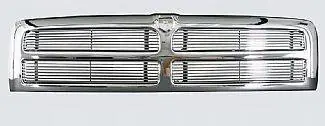 Dodge Ram Street Scene Chrome Grille Shell with 4mm Polished Billet Grille - 950-75516 Super Sale