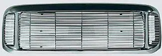 Price Cut Ford Excursion Street Scene Chrome Grille Shell with 4mm Polished Billet Grille - 950-75572