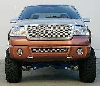 Place Order Ford F150 Street Scene Satin Aluminum Grille for Generation 1 Bumper Cover - 950-77833