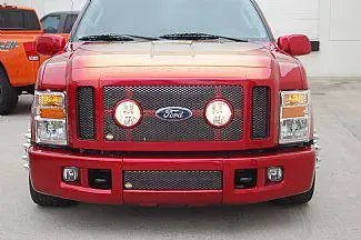 Ford F250 Street Scene Black Chrome Grille Generation 1 Bumper Cover - 950-76839 Instant Buy