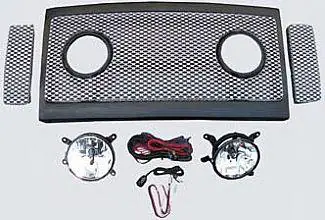 Holiday Sale Ford F250 Street Scene Grille Shell Surround with Light Kit - Satin Aluminum - 950-77582