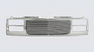 GMC CK Truck Street Scene Chrome Grille Shell with 8mm Polished Billet Grille - 950-75563 Price Drop