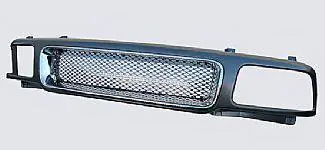 Free Returns GMC S15 Street Scene Grille Shell with Black Chrome Grille - Sealed Beam Style - 950-76517