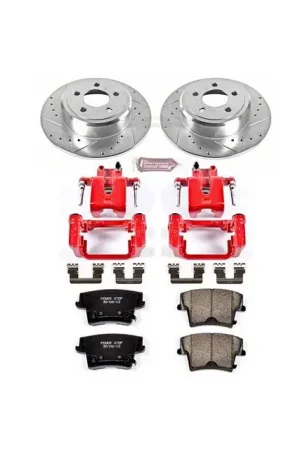 Reduced Price PowerStop Z23 Evolution Sport Brake Rotor, Pad and Caliper Kit; Rear