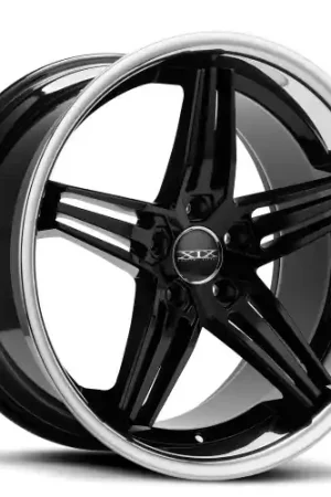 XIX Wheels XIX 63 5x112 20x10.5 +38 Gloss Black with Stainless Steel Lip Holiday Sale