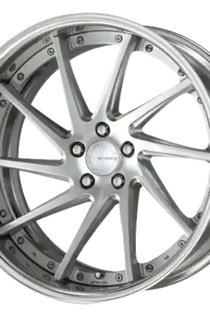 Clearance Work Gnosis Cvs 5x120.65 22x10+30 H Disk Brush Silver Clear