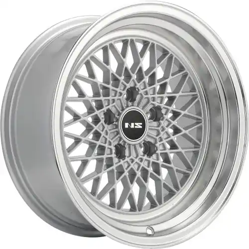 Free Delivery Ns Wheels NS-MDV2 4x114.3 16x9.5 +0 Silver with Machined Lip