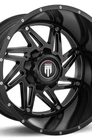 American Truxx Warrior AT165 5x139.7 20x12-44 Black/Milled Super Sale