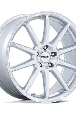 Don’t Miss Out TSW TW004 CANARD 5X114.3 20x9 +35 GLOSS SILVER W/ MACHINED FACE