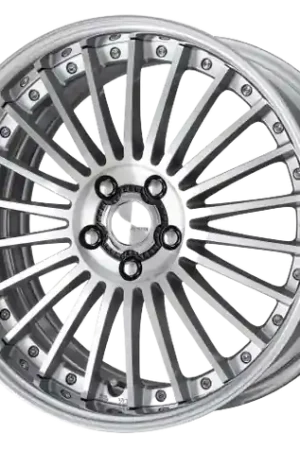 Crafted Work Lanvec Lf1 5x100 18x8.5+0 O Disk Machine Silver Polish