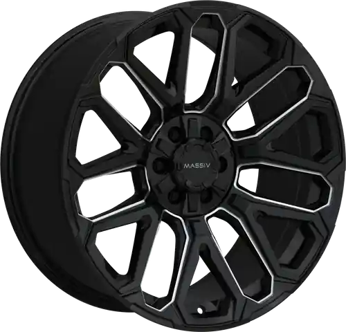 Holiday Sale MASSIV OFF-ROAD OR5 5X127/5X139.7 17x9 -12 BLACK AND MILLED