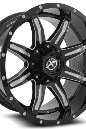 Weekend Sale XF Off-Road XF-215 8x165.1/8x170 20x9 +0 Gloss Black & Milled